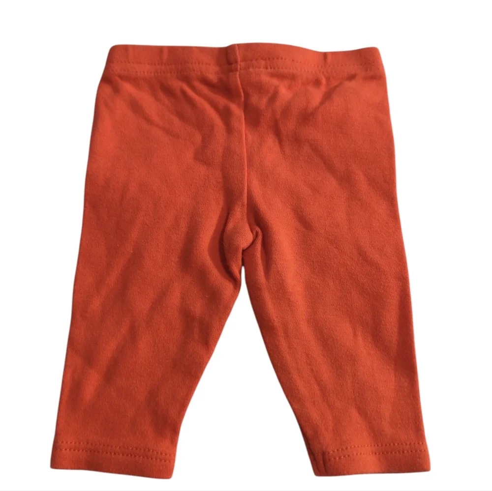 Just One You Made By Carter's Vibrant Orange Leggings Size NB.